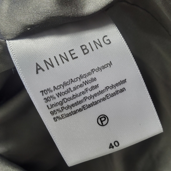 Anine Bing Women's 40 Adalynn Purple Tweed Short Office Mini Skirt New with Tag. - Picture 8 of 8